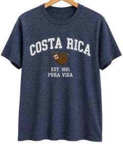 Camiseta Tradicional bordada Azul 2XL