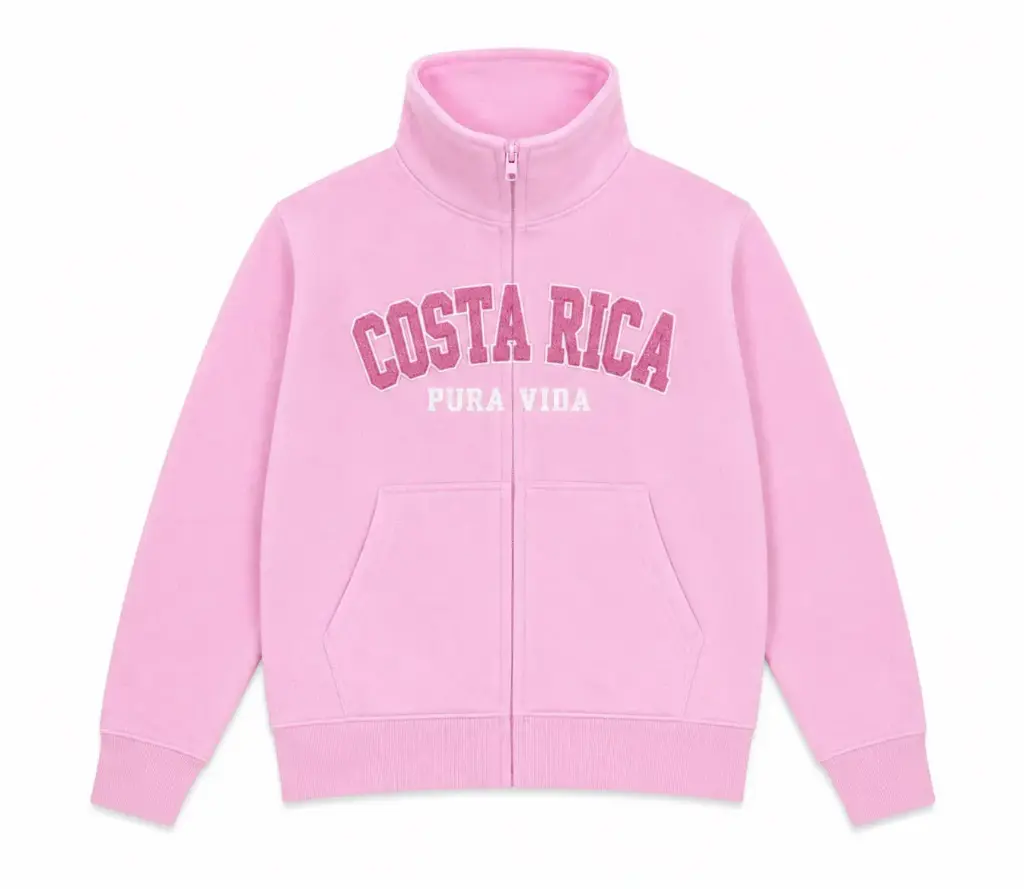 Sudadera Mujer Bordada Rosada 2XL 