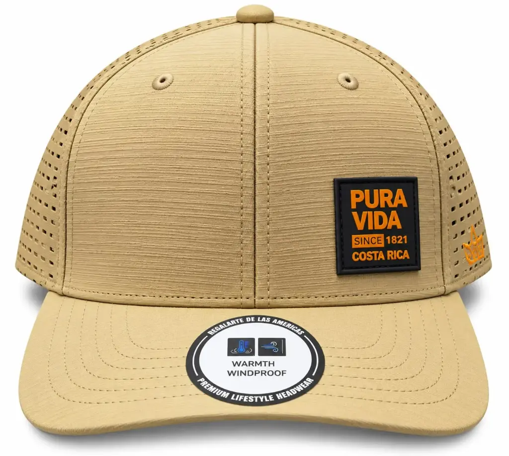 Gorra  Beige Logo Anaranjado / G31