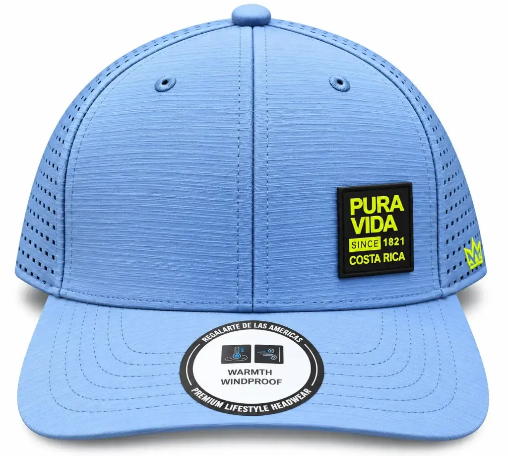 Gorra  Celeste Logo Verde  / G32