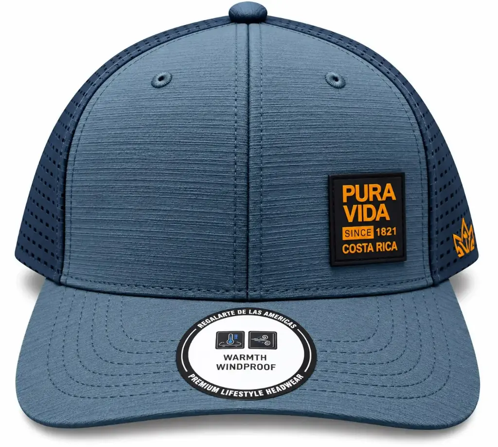 Gorra  Azul Logo Anaranjado  / G33