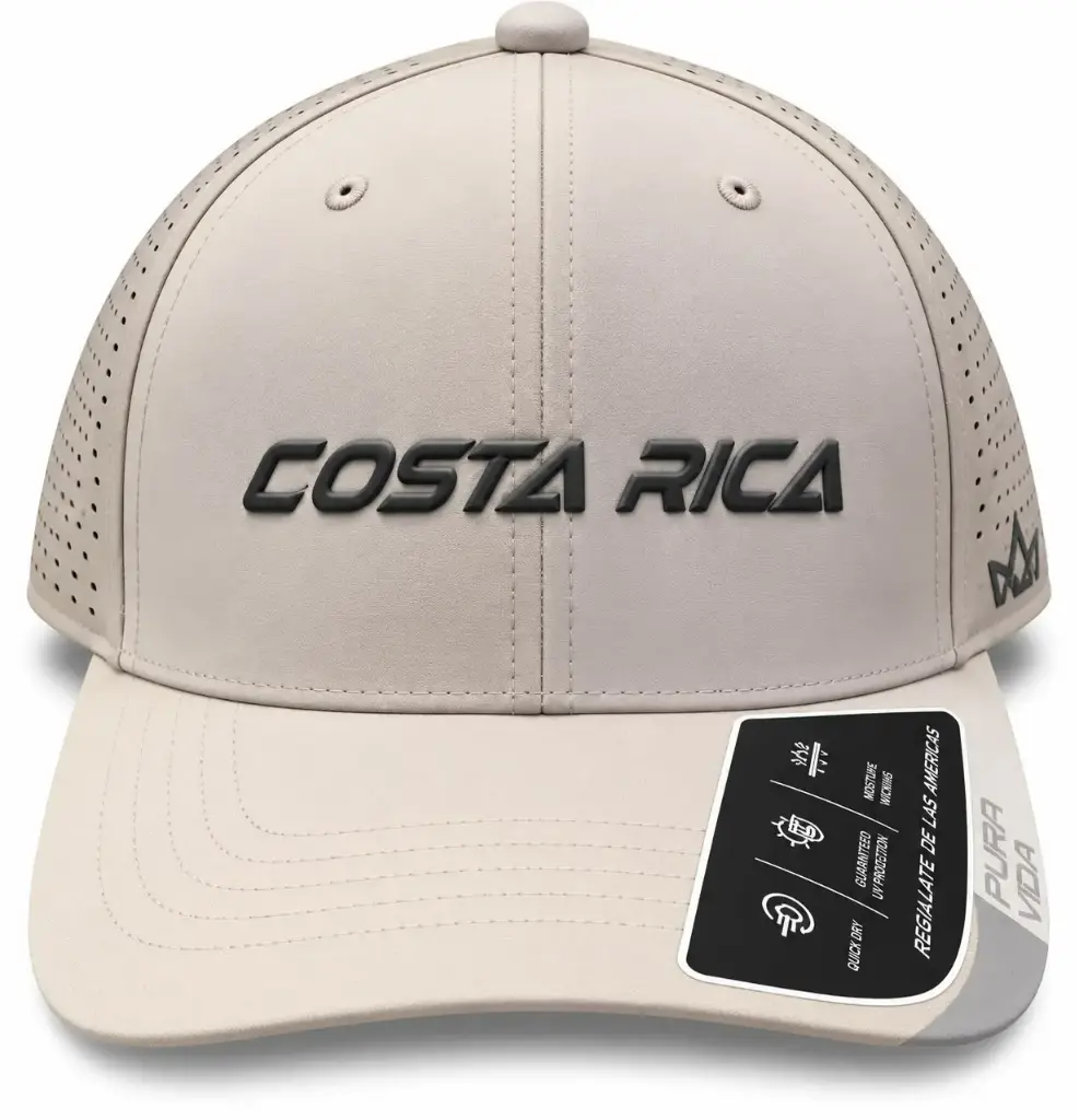 Gorra  Beige Letras CR  / G35