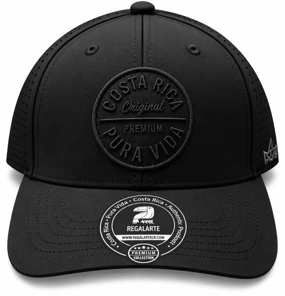 Gorra  Negra Parche Redondo Negro  / G41