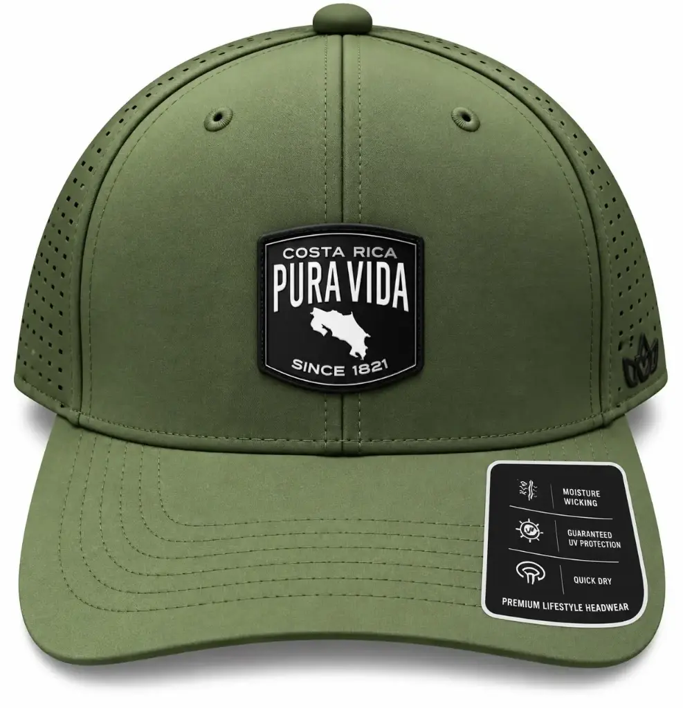 Gorra  Verde Diseño Mapa Blanco / G46