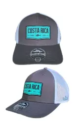 Gorra  Gris de Malla Blanca Logo Pesca / G5