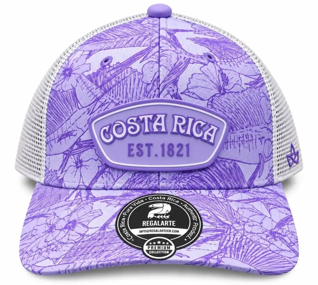 Gorra  Flores Morada / G22
