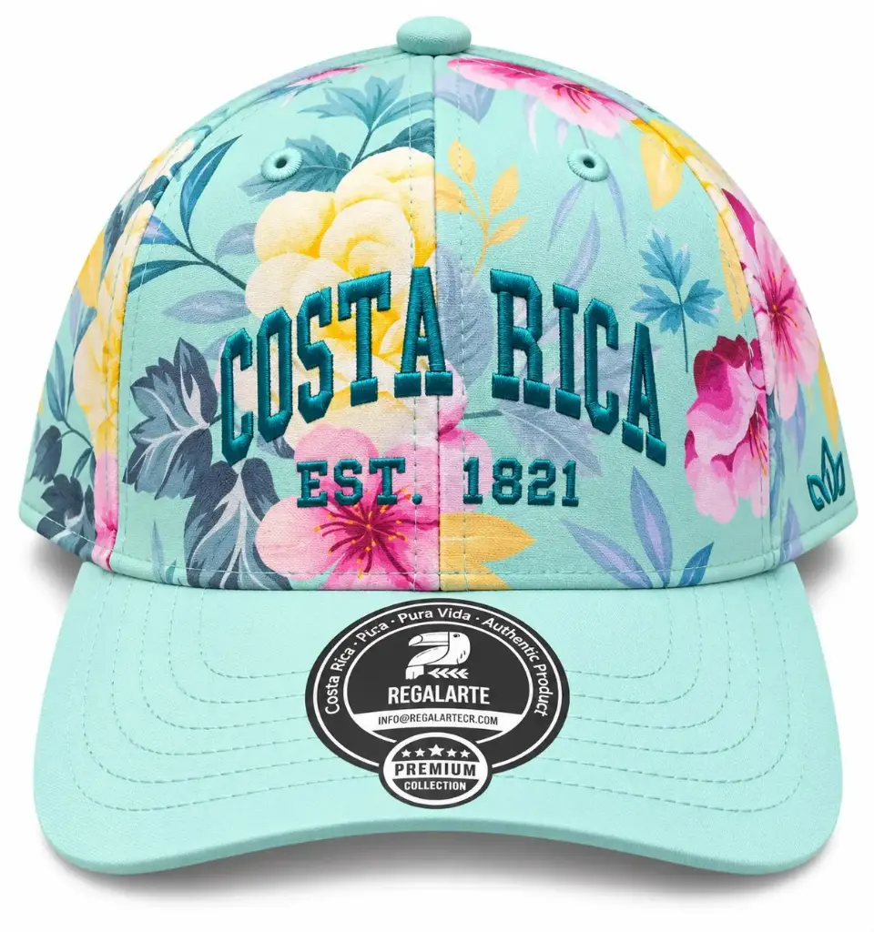 Gorra  Floral Verde / G28