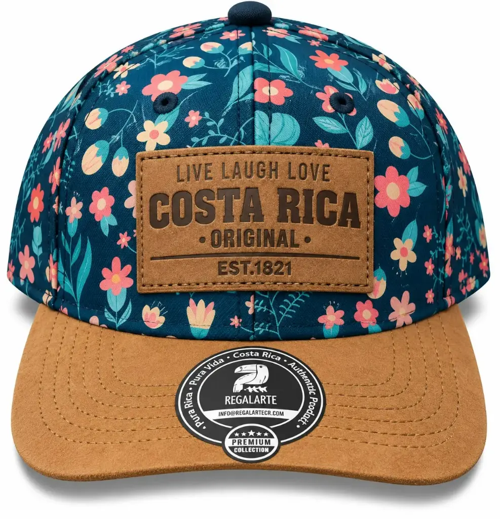 Gorra  Floreada Azul / G64