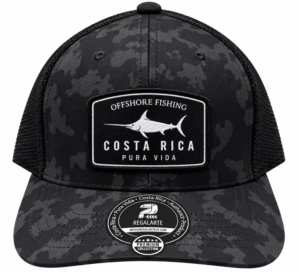 Gorra  Negra Camuflada Pez Marlín / G132