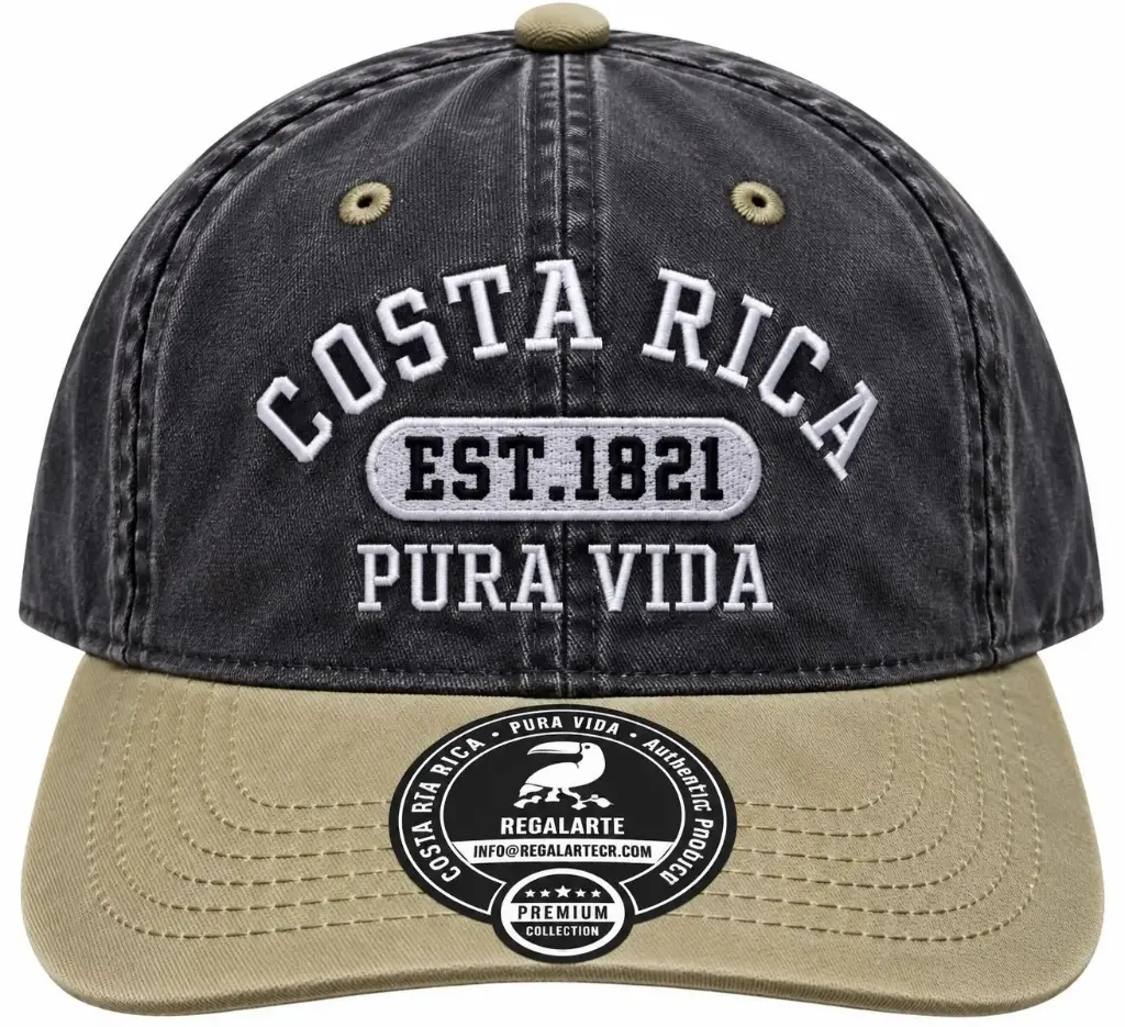 Gorra Wash Negro/ Beige