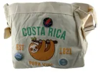 Bolso de Tela con Pines Decorativos