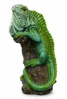 Figura Iguana en Tronco