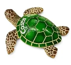 Figura Tortuga 7cm cafe y verde