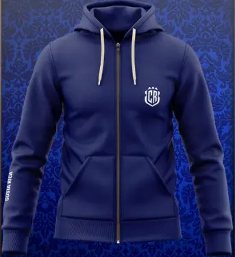 Sudadera FCRF Zipper Azul M