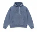 Sudadera con Gorro Bordada Gris M 