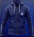 Sudadera FCRF Zipper Azul 2XL